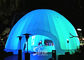 8m dia. trade show led light inflatable dome tent made of best pvc coated nylon