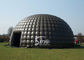 50 people 10m Dia. black giant inflatable dome tent made of best pvc tarpaulin