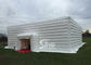 15x15 meters outdoor big white music party inflatable cube tent with 2 doors for events