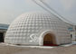 18m white giant inflatable igloo dome tent with 3 tunnel entrances for parties