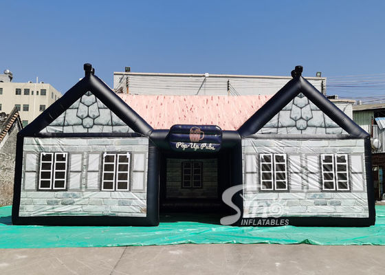 11x6m Tùy chỉnh Gaint Ngoài trời Lều quán rượu bơm hơi Ailen với in kỹ thuật số hoàn chỉnh để bán
